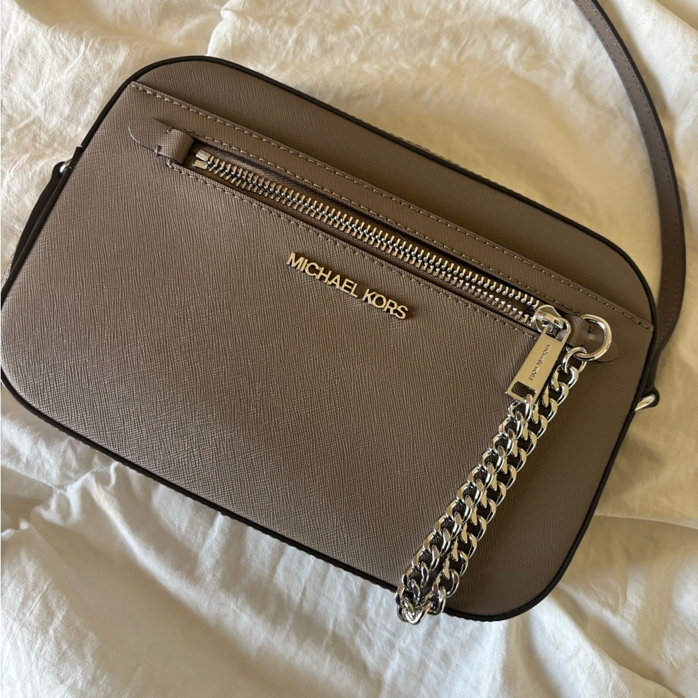 Michael Kors Gray Crossbody Bag